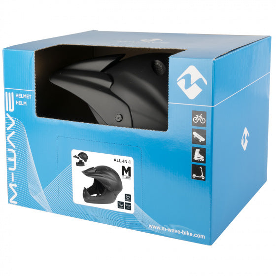 Casco in bicicletta in bicicletta m-wave UNISEX MATTE BLACCO DISMEGIE 54-58 CM