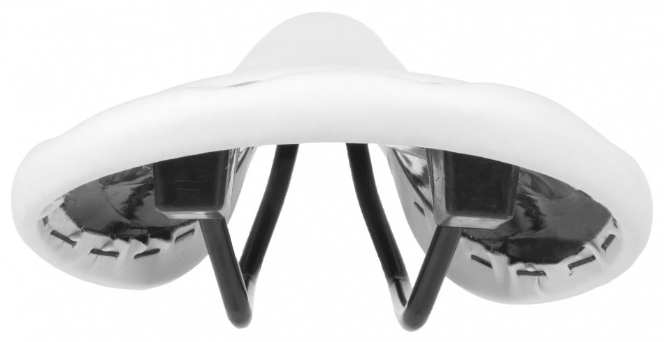 M-wave Rivet Race Saddle Unisex Imitazione in pelle bianca
