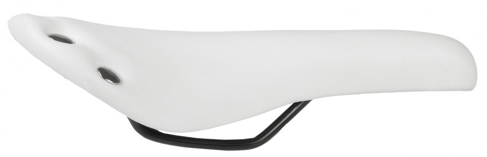 M-wave Rivet Race Saddle Unisex Imitazione in pelle bianca