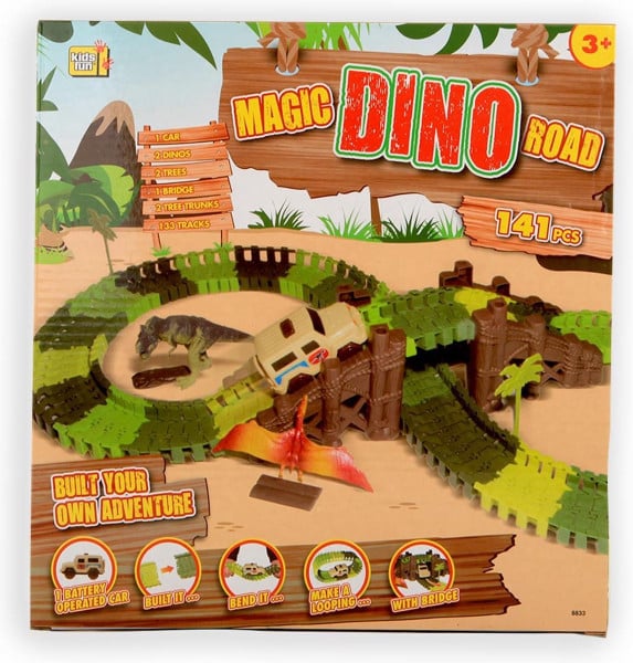 Jonotoys Magic Dino Road, construisez vos propres aventures dino baan