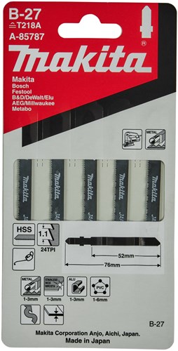 Makita tarvikkeet palapelin terä b27 - t218a | 5 kpl - a-85787