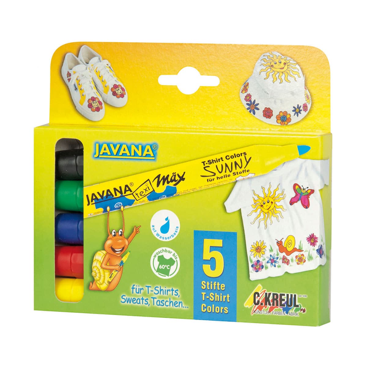Van der doelen Javana Texi Max Sunny Textielstift 5 Základní barvy