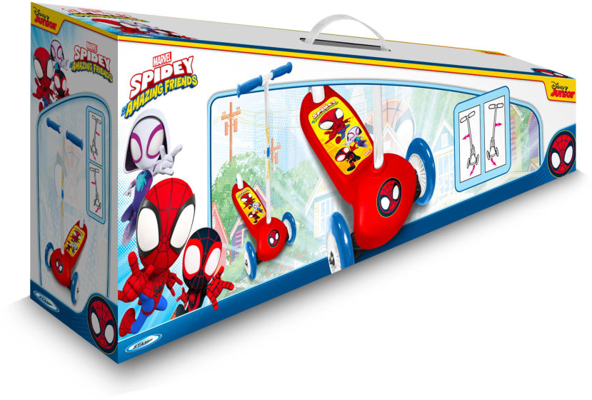 3-wheel Kinderstep Spidey Junior Foot brake Red Blue