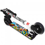 Marvel Avengers 2-wheel Kids Step Foot brake Boys Black White