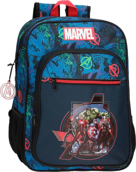 Marvel op der Warpath Rucksack Junior 13,7 Liter donkel blo schwaarz