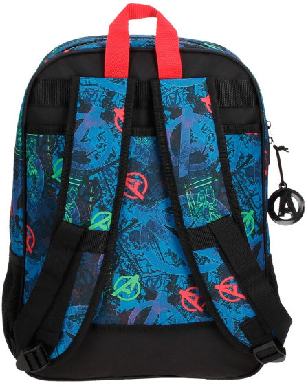 Marvel op der Warpath Rucksack Junior 13,7 Liter donkel blo schwaarz