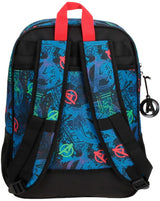 Marvel op der Warpath Rucksack Junior 13,7 Liter donkel blo schwaarz
