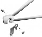 Obesek za obesek GH-009 60 mm srebro