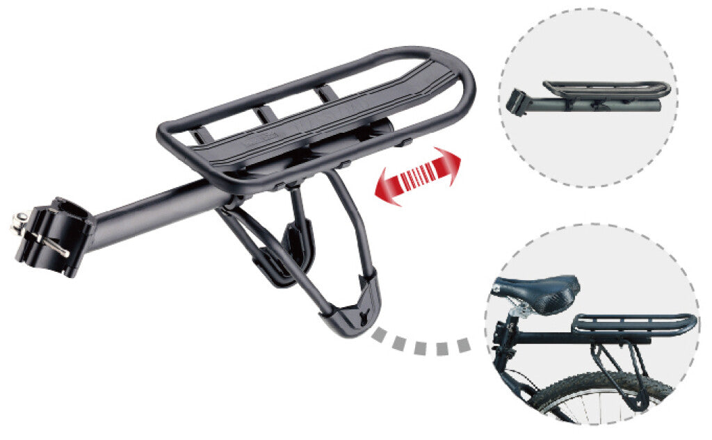 Massload Achterdrager on seat post QR T M 34mm