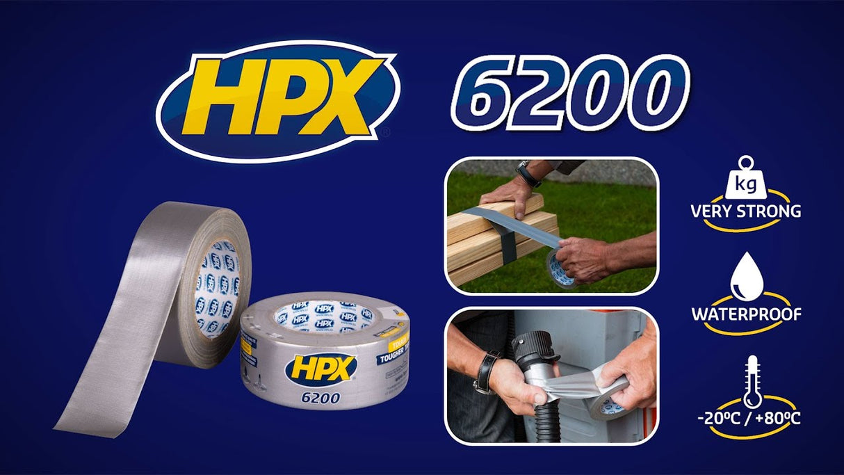 Hpx producten duct tape reparatietape groen 48mm x 25m