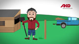 Ako producten lintspanner premium v houten paal zakje 10 st