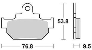 TRW bremseklodser MCB 551 bremseklods MCB 551 økologisk standard