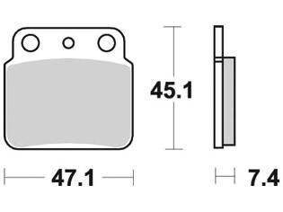 Trw remblokken mcb 626 brake pad mcb 626 si sintered metal