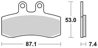 Trw remblokken mcb 652 brake pad mcb 652 organic standard