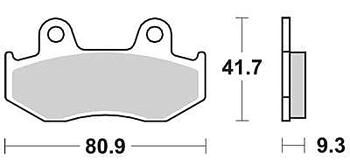 Trw remblokken mcb 685 brake pad mcb 685 srm sintered metal