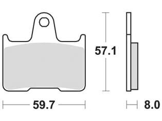 Trw remblokken mcb 691 brake pad mcb 691 pc organic perf.comfort
