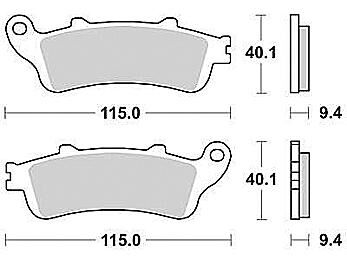 Trw remblokken mcb 693 brake pad mcb 693 srwm sintered metal