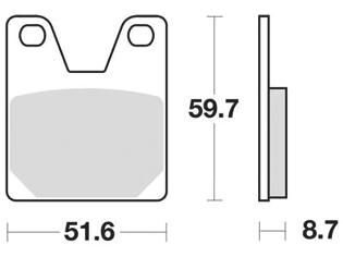 TRW brake pad MCB 702 sh sintered metal