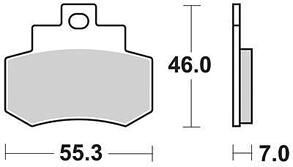 Trw remblokken mcb 733 brake pad mcb 733 organic standard