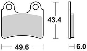 TRW brake pad MCB 766 organic standard