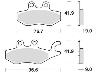 Trw -lucas remblok mcb 771 brake pad mcb 771 srm sintered metal