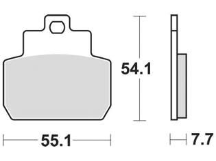 Trw -lucas remblok mcb 782 brake pad mcb 782 organic standard