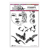 Ranger ink ranger • dina wakley media cling stamps let it fly