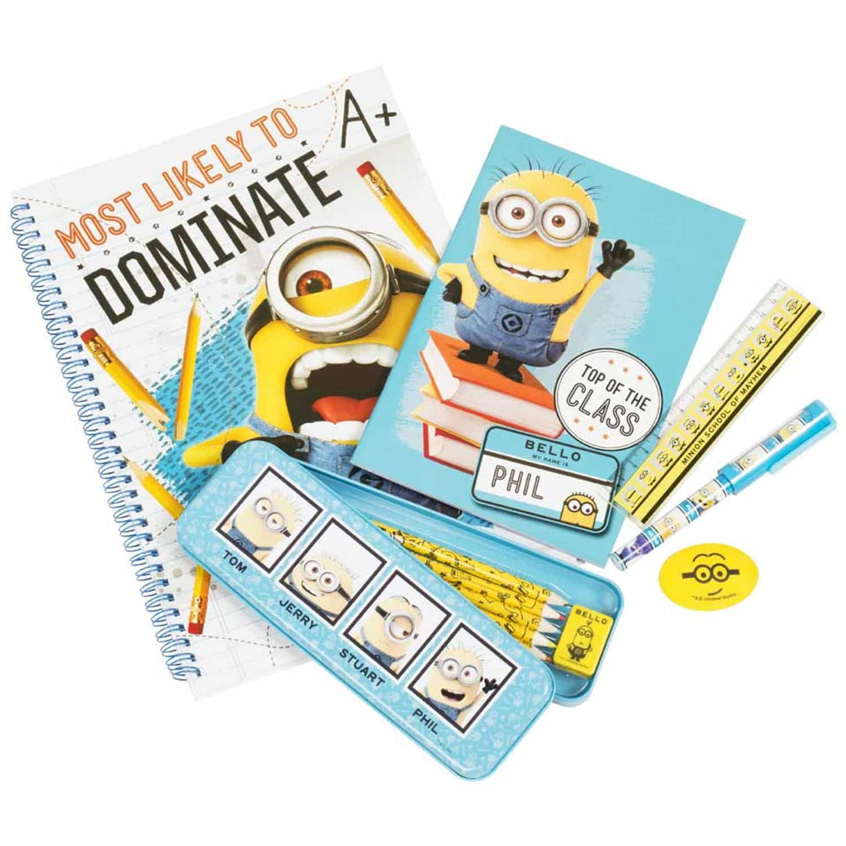 Van der Doelen Minions Despicable with Extensive Stationery Set