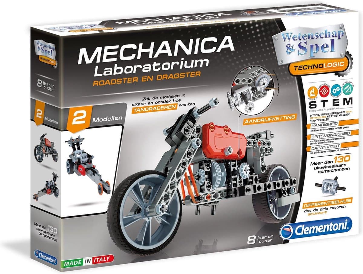 Cilgro Clementoni Roadster and Dragster Science and Spel Set Techno Logic