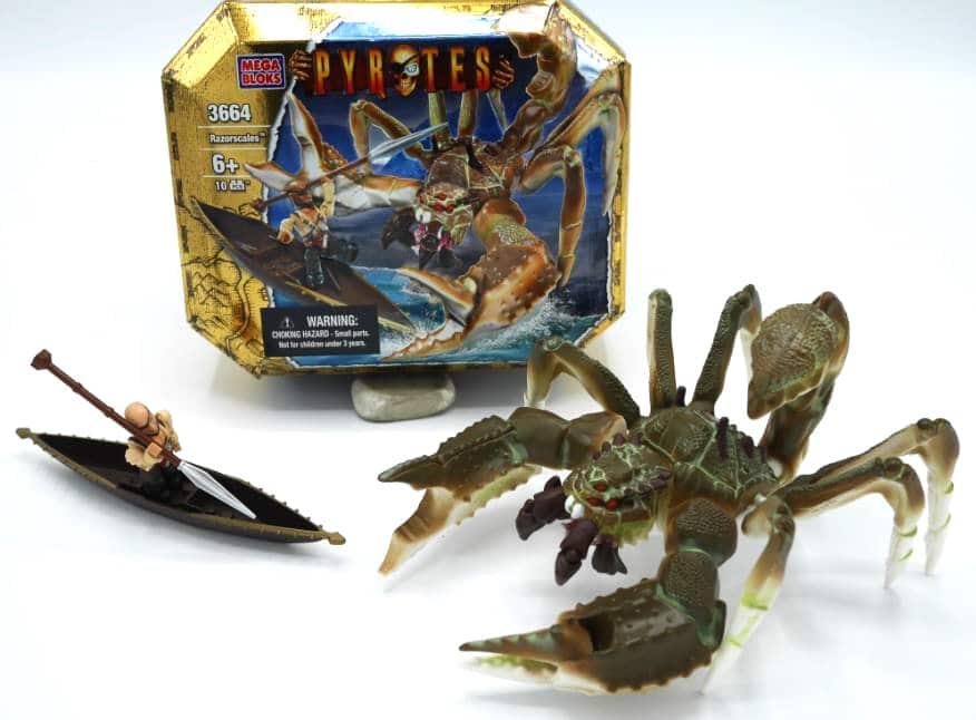 Mega Brands Mega bloquea el cangrejo Pyrazorscales de Pyrates con bote y figura