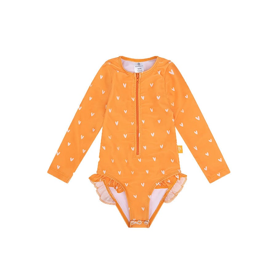 Orange Kiss | Orange Girls UV -baddräkt med långa ärmar