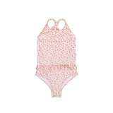 Leopardo | Traje de baño UV de chicas rosas viejas