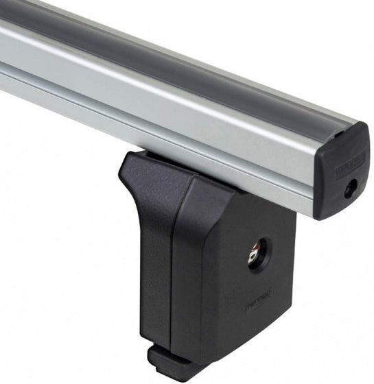 Conjunto de rack de telhado Menabo 120 cm de prata