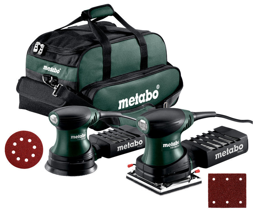 Metabo fsr 200 vlakschuurmachine + fsx 200 excenter schuurmachine in tas - 691125000