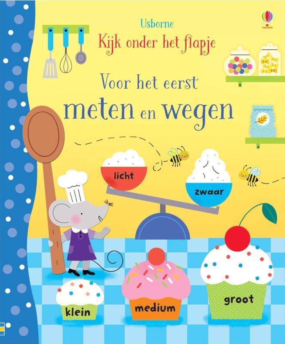 Bongers toy reading book look under the flap - measuring and weighing for the first time