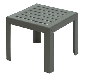 Grosfillex miami side garden table 40x40cm green