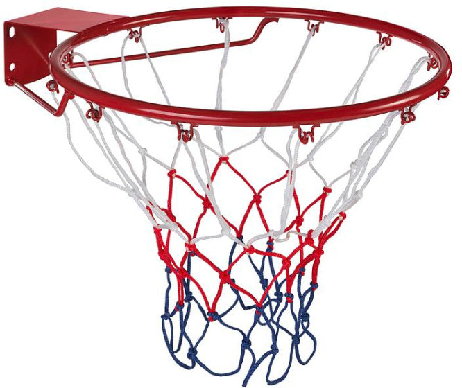 Bague de basket-ball du Midwest + net 45 cm rouge