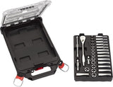 Milwaukee accessoires metrische 3 8 ratel + doppen set (32-delig) in packout compact slim organiser - 4932478813