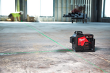 Milwaukee m12 3pl-401c kruislijnlaser | met 3 groene 360° laser cirkels | 12v | 4.0ah | li-ion - 4933478102