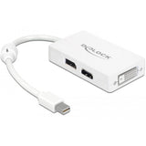 Delock Mini DisplayPort to DisplayPort HDMI DVI Adapter (white)