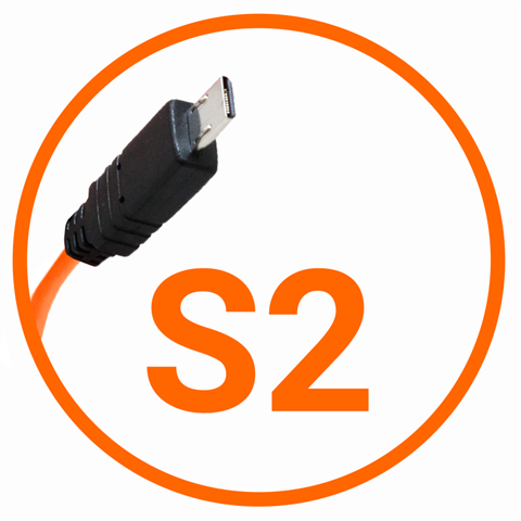 Miops Camera Connection Cable Sony S2 Orange