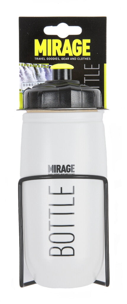 Mirage Bidon 600 ml stjärnvit med ALU-innehavare