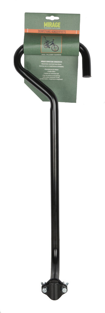 Push Bar Bicycle Trainer 67 cm de acero negro