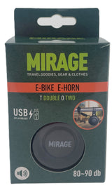 Mirage Bicycle Horn T-002 80 90dB 6.5 cm ABS PC black 2-piece