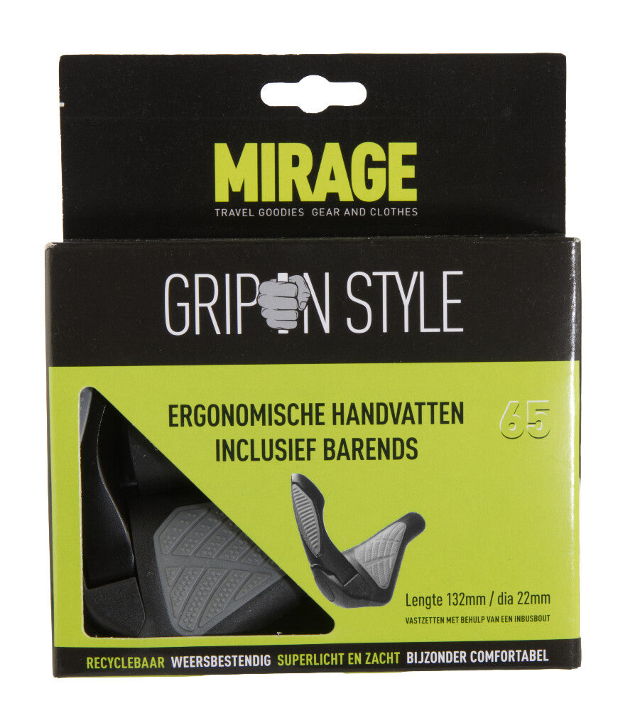 Mirage Ergolock 134mm sort-cykel slock