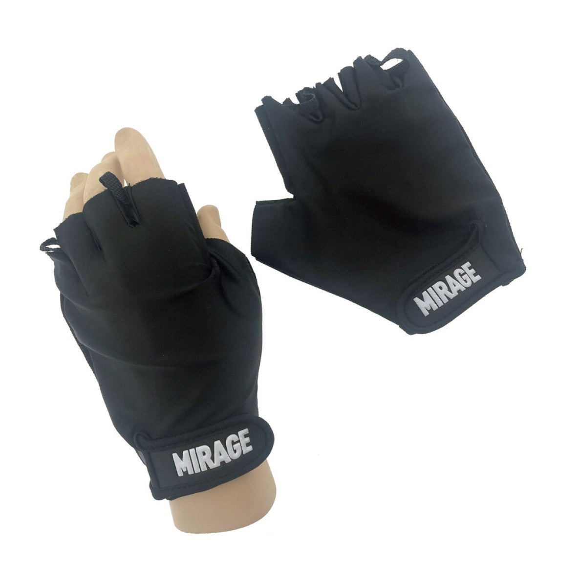 Mirage Glove Lycra med gelstorlek L svart på kort
