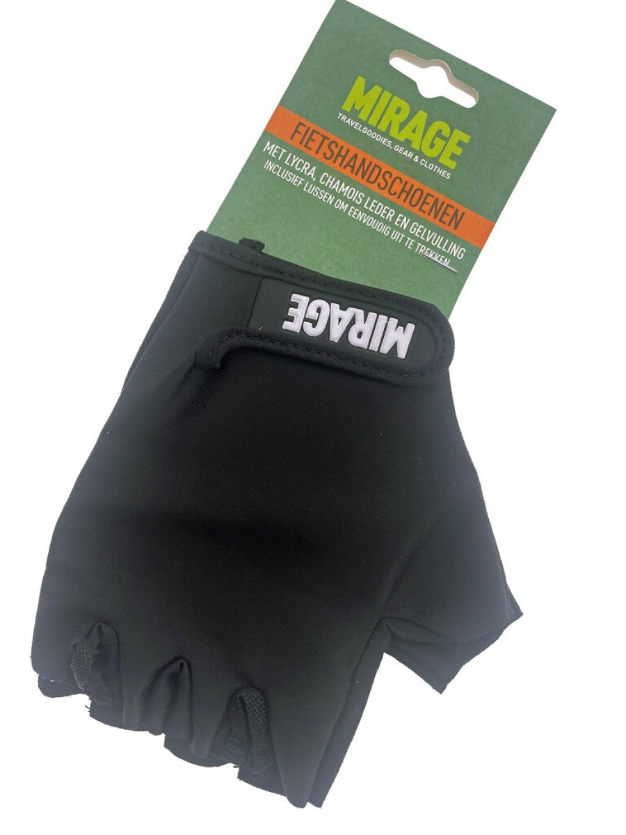 Mirage Glove Lycra med gelstorlek L svart på kort