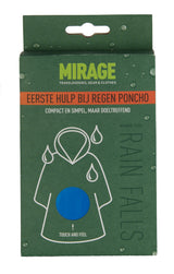 Puch rain poncho mirage blue one size