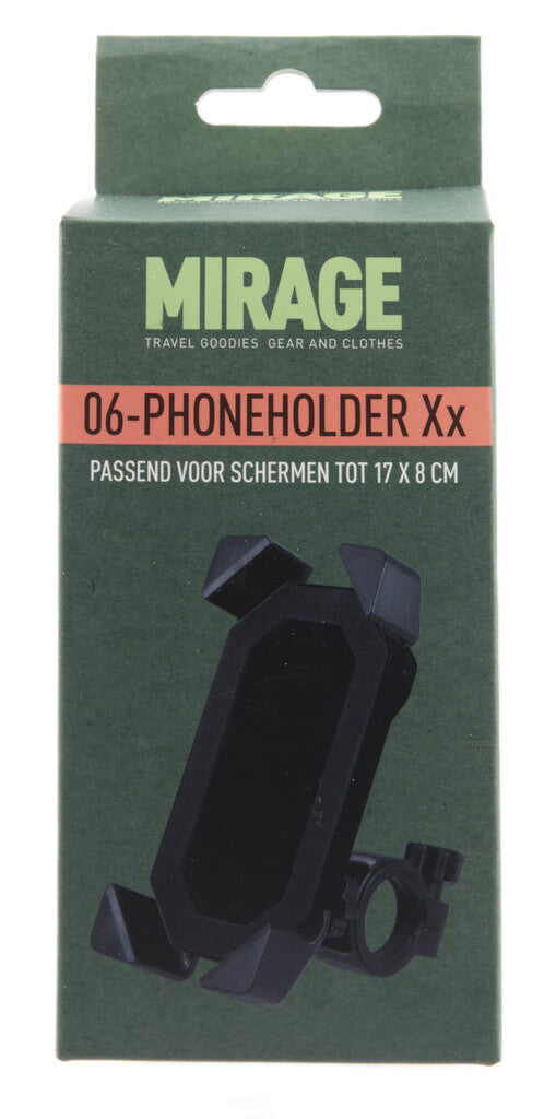 Nosilec telefona Mirage Black potrditev krmiljenja