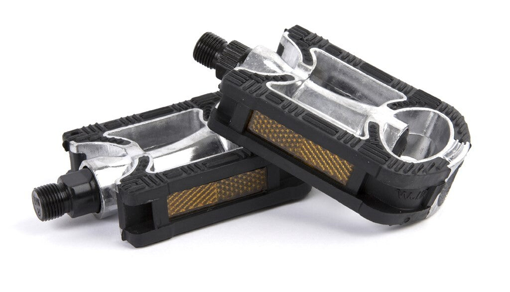 Pedals Wirage Anti-Rutsch Aluminum Sëlwer